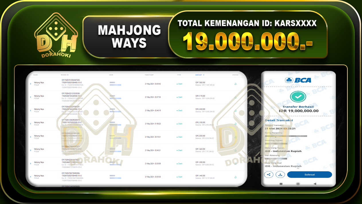 Mahjong Ways 19.000.000