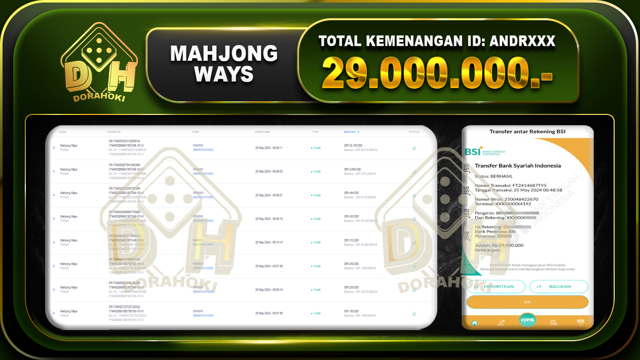 Mahjong Ways 29.000.000