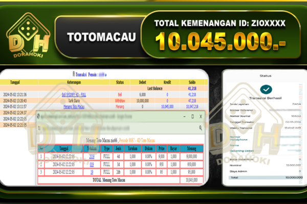 TOTO MACAU 10.045.000