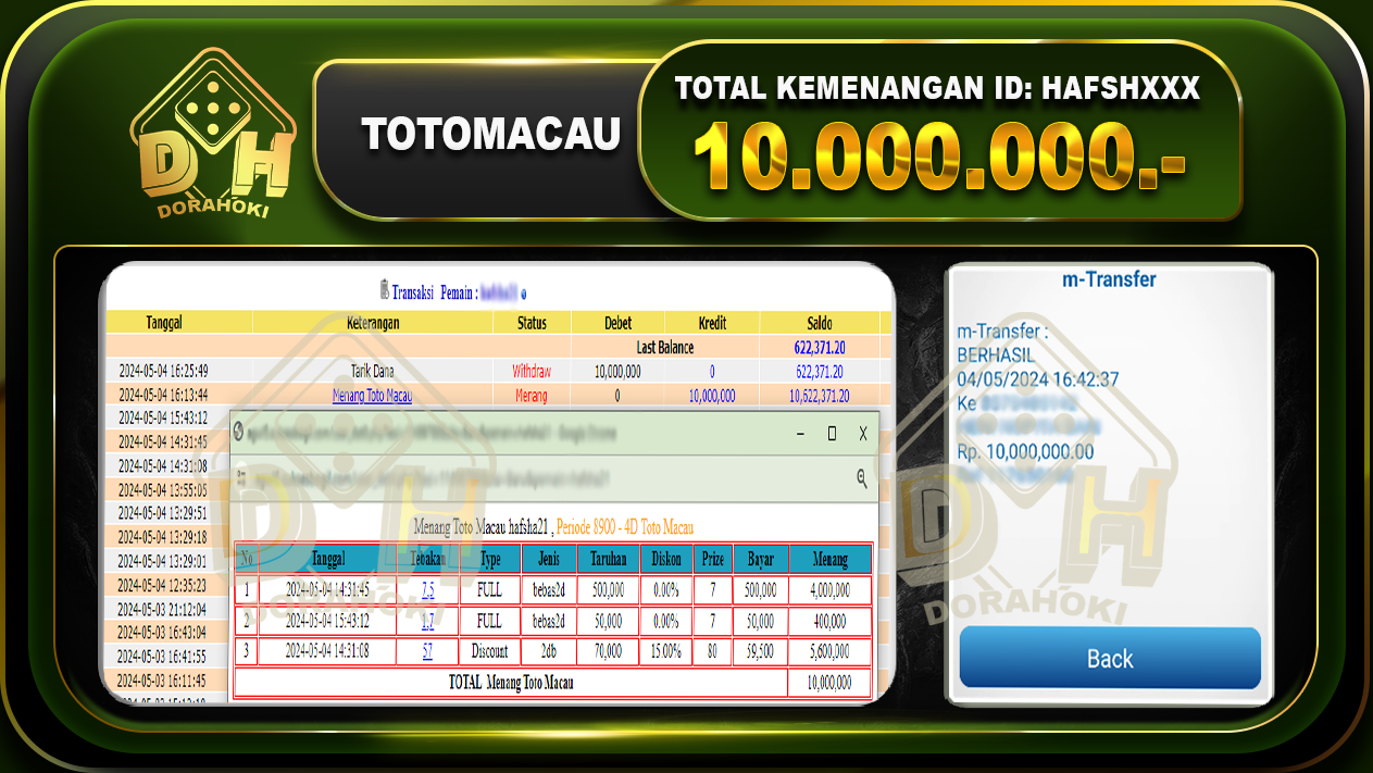 TOTO MACAU 10.000.000