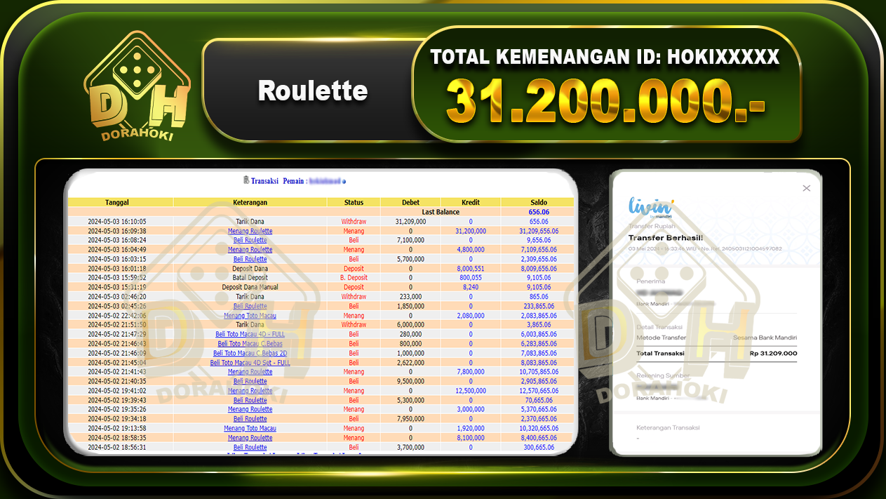 ROULETTE 31.200.000