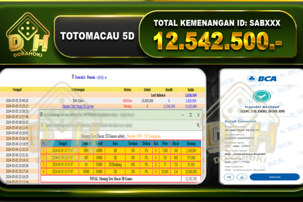 TOTOMACAU 5D 12.542.000