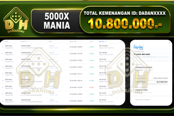 5000X MANIA Rp.10.800.000