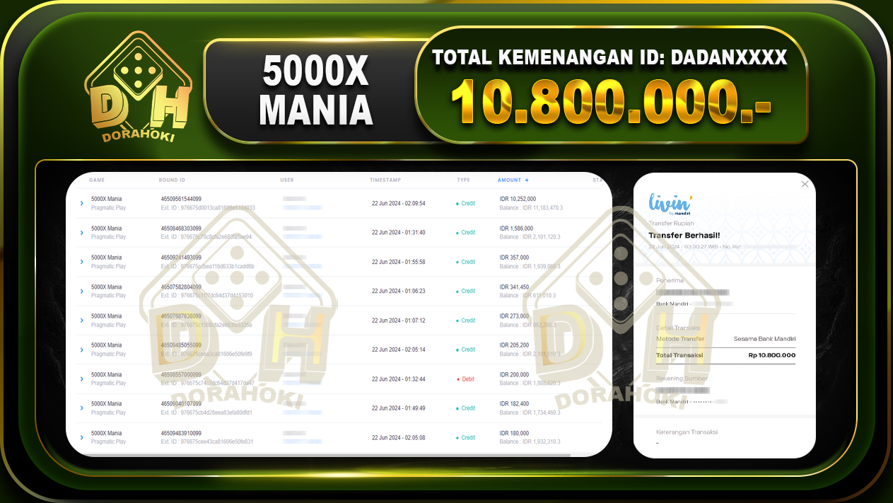 5000X MANIA Rp.10.800.000