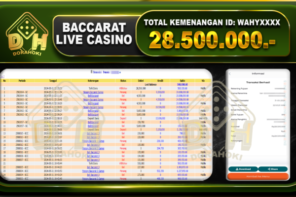 Baccarat 28.500.000