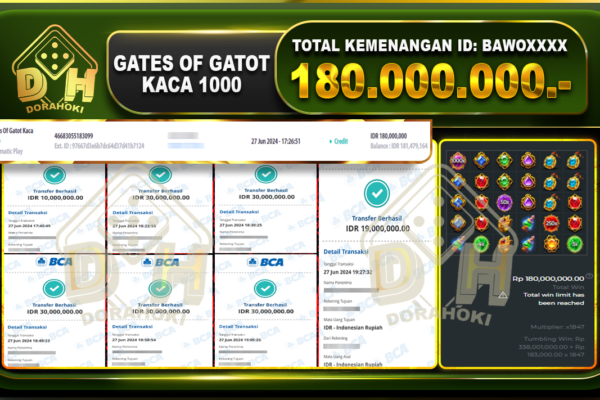 GATES OF GATOT KACA 1000 Rp.180.000.000