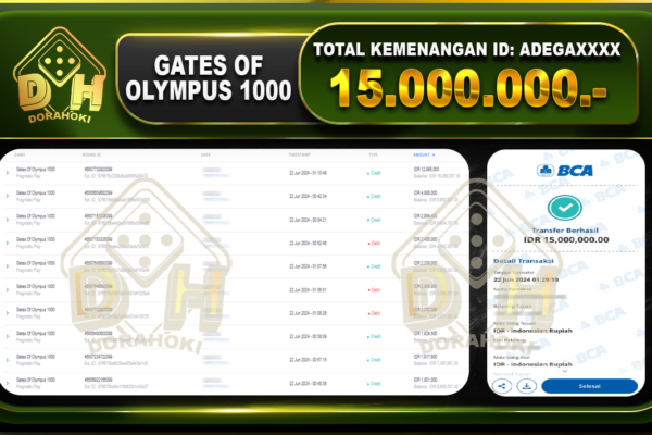 GATES OF OLYMPUS 1000 Rp.15.000.000