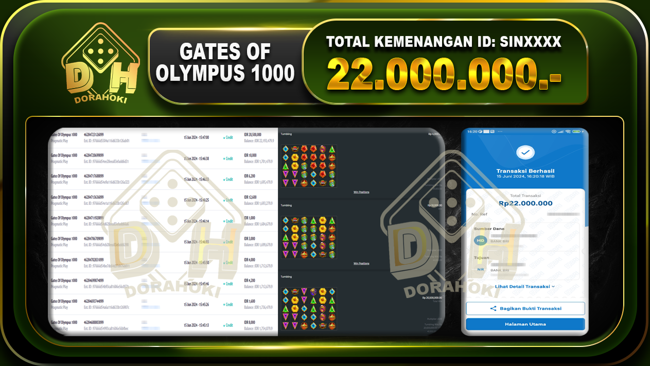 GATES OF OLYMPUS 1000 Rp.22.000.000