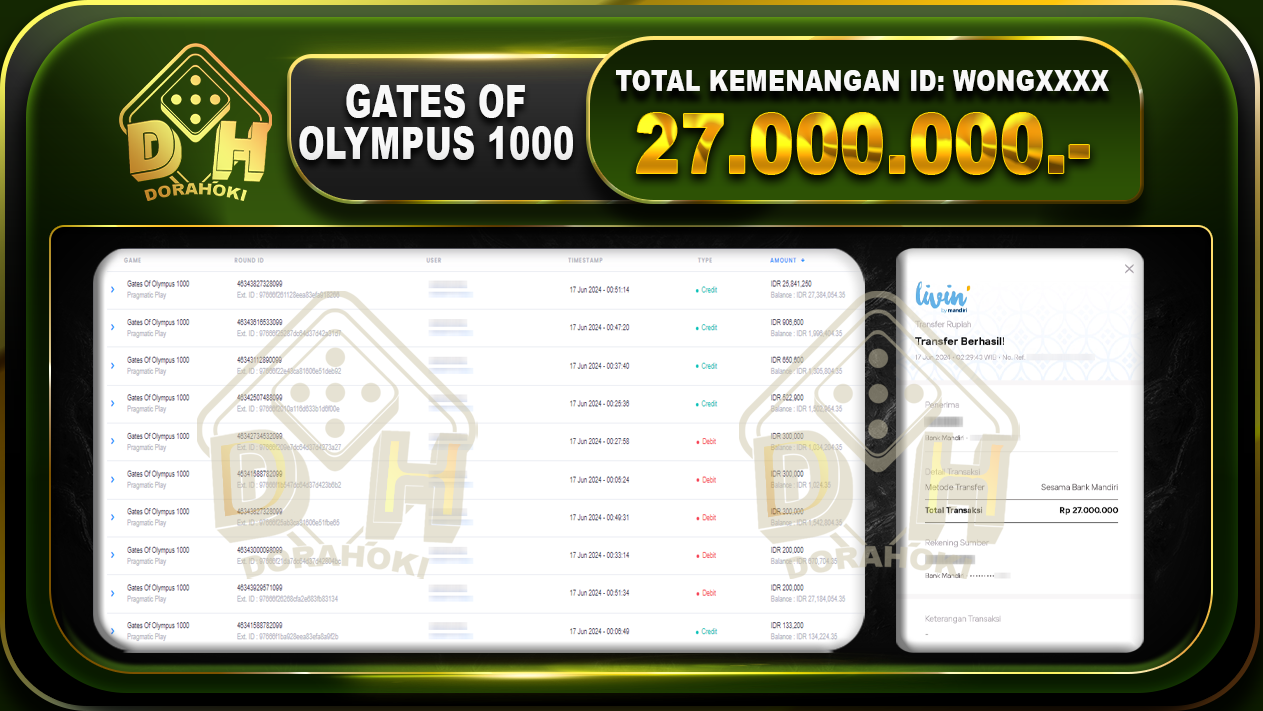 GATES OF OLYMPUS 1000 Rp.27.000.000