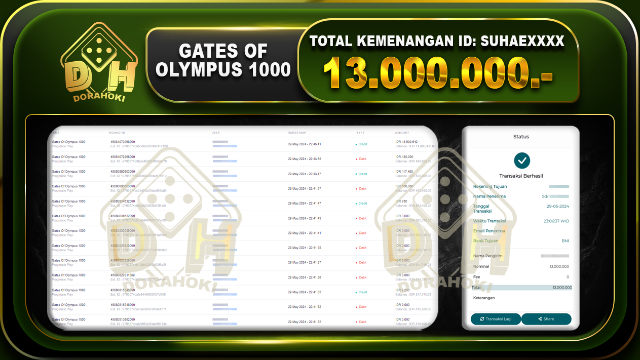 Gates Of Olympus 1000 13.000.000