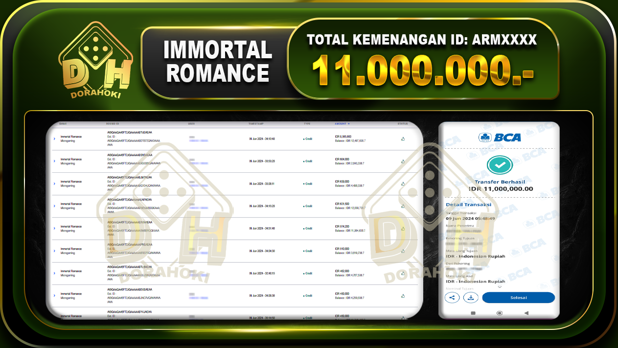 IMMORTAL ROMANCE Rp.11.000.000