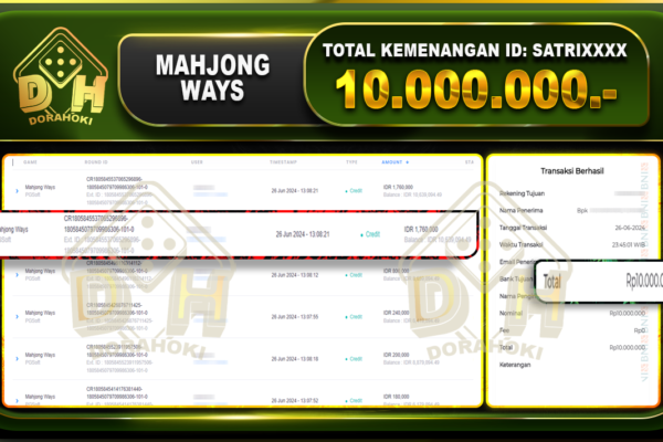 MAHJONG WAYS Rp.10.000.000