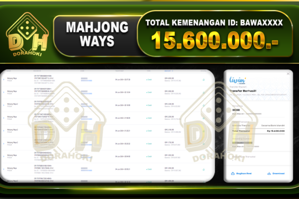 Mahjong Ways 15.600.000