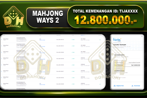 Mahjong Ways 2 12.800.000