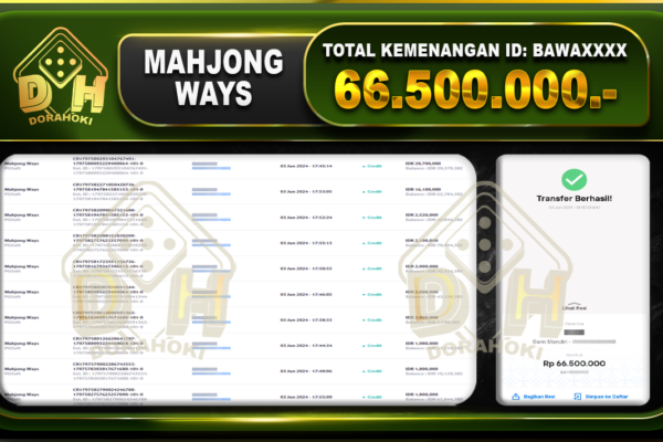 Mahjong Ways 66.500.000