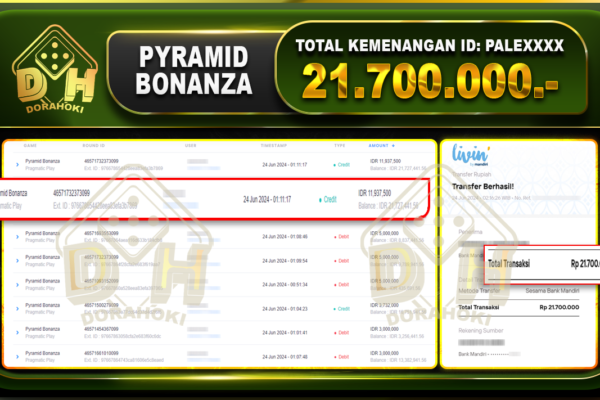 PYRAMID BONANZA Rp.21.700.000