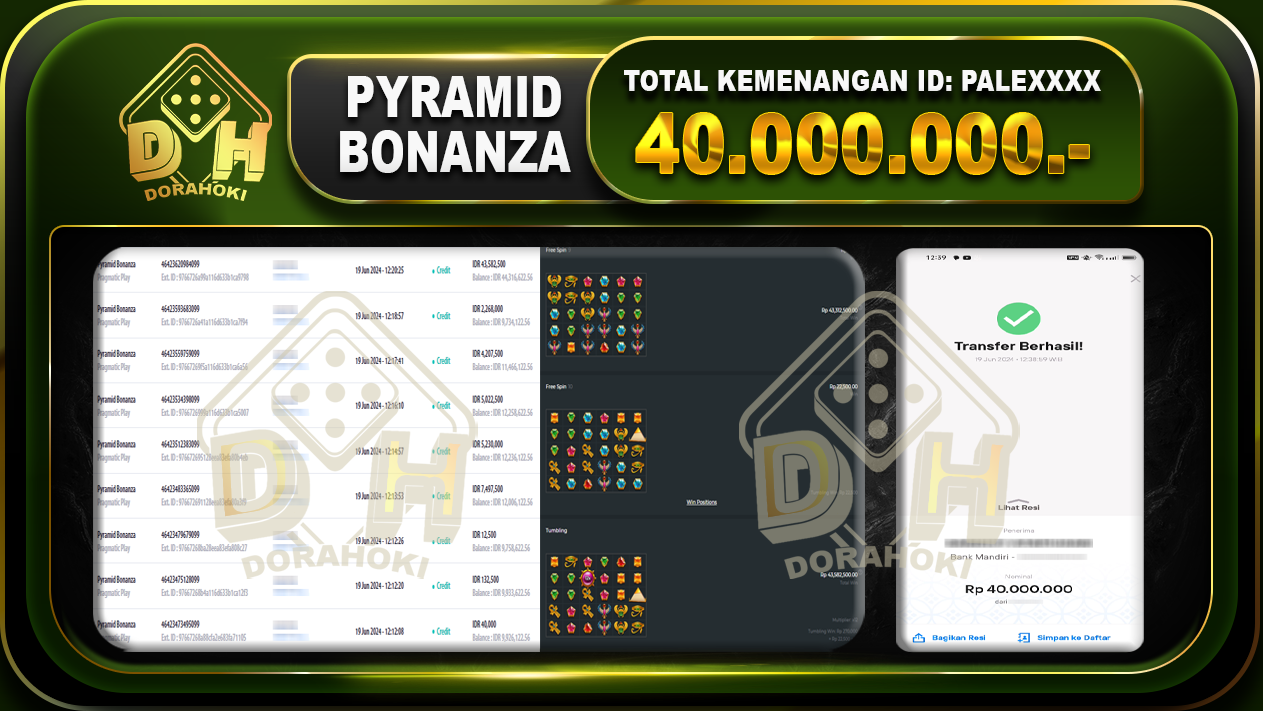 PYRAMID BONANZA Rp.40.000.000