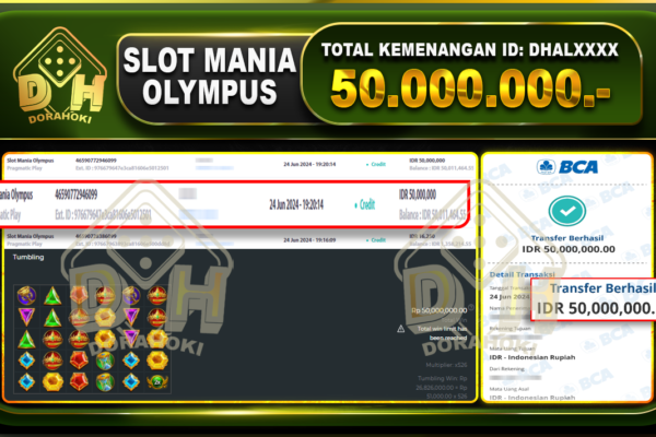 SLOT MANIA OLYMPUS Rp.50.000.000