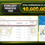 STARLIGHT PRINCESS 1000 Rp.10.000.000