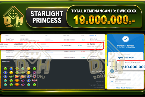 STARLIGHT PRINCESS Rp.19.000.000