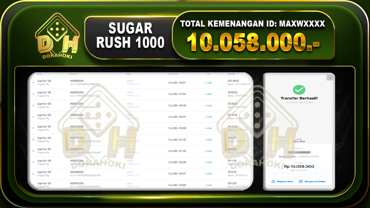 SUGAR RUSH 1000 Rp.10.058.000