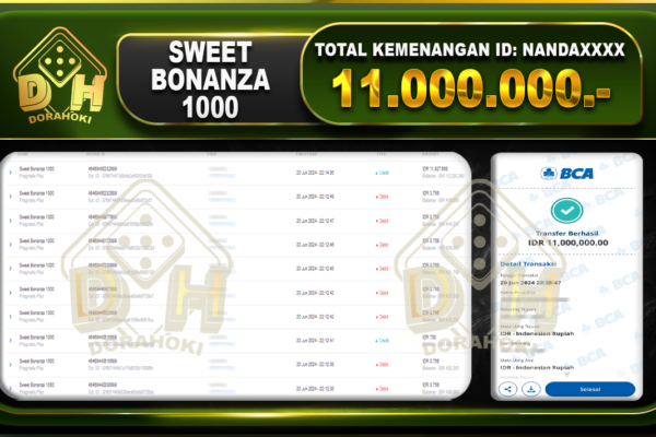 SWEET BONANZA 1000 Rp.11.000.000