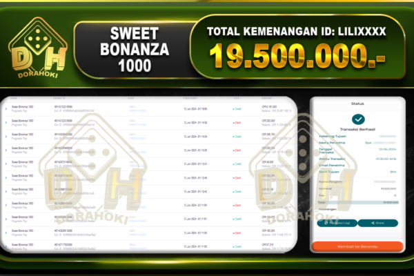 SWEET BONANZA 1000 Rp.19.500.000