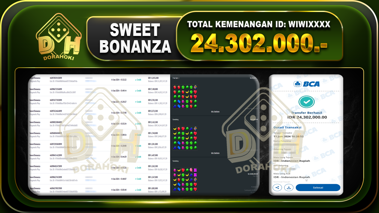 SWEET BONANZA Rp.24.302.000