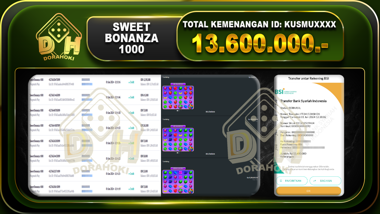 Sweet Bonanza 1000 13.600.000