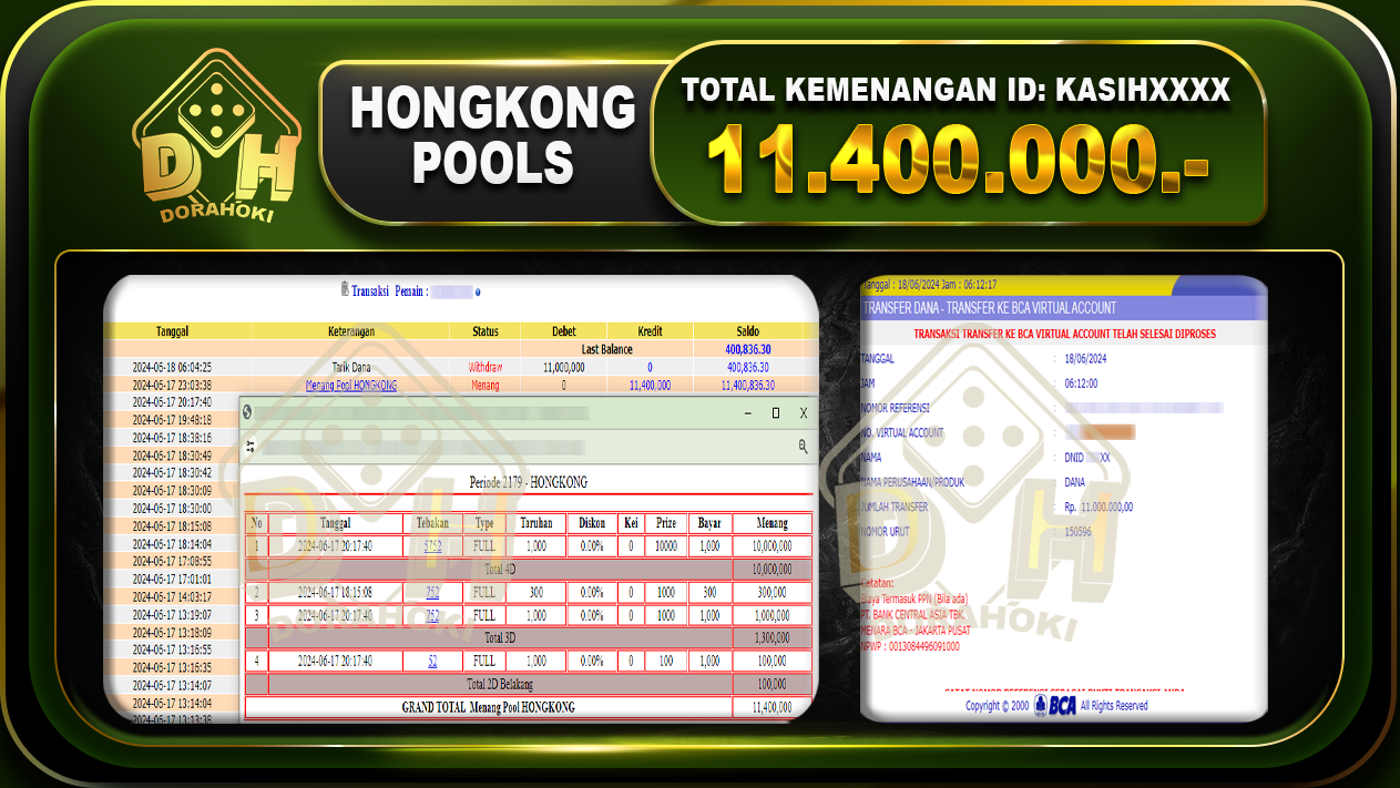 TOGEL HONGKONG Rp.11.400.000