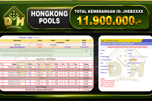 TOGEL HONGKONG Rp.11.900.000