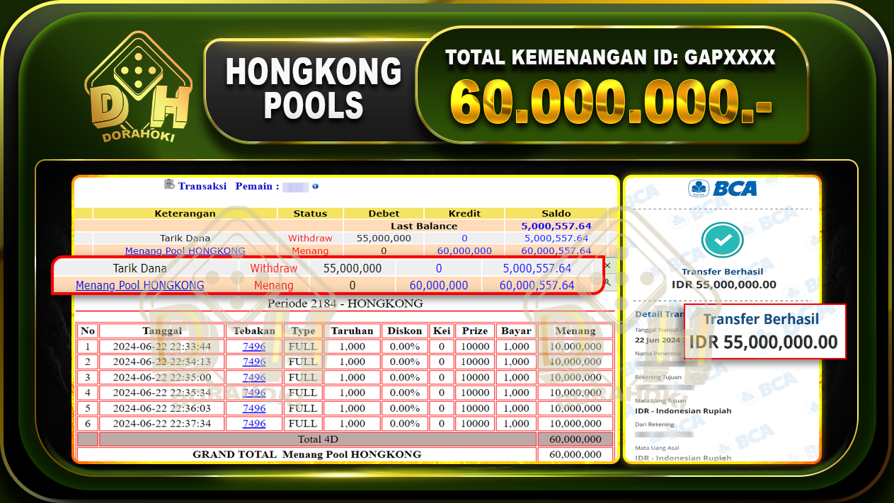 TOGEL HONGKONG Rp.60.000.000