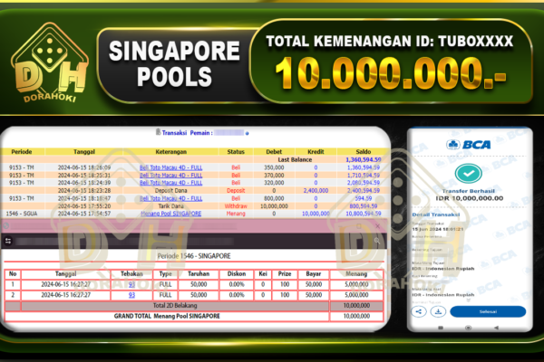 TOGEL SINGAPORE Rp.10.000.000