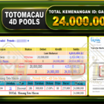 TOGEL TOTOMACAU 4D Rp.24.000.000