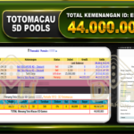 TOGEL TOTOMACAU 5D Rp.44.000.000