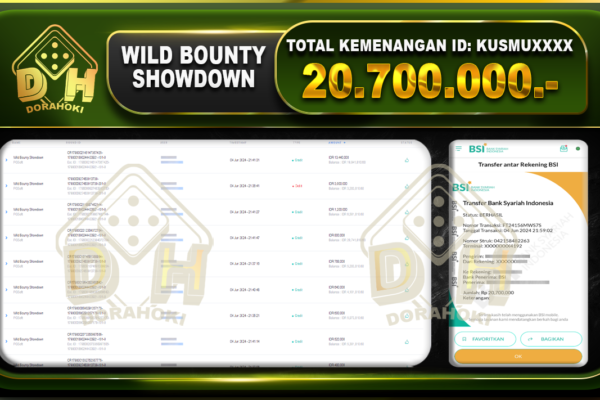 WILD BOUNTY SHOWDOWN Rp.20.700.000