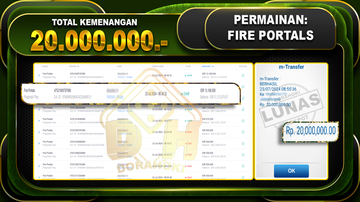 FIRE PORTALS Rp.20.000.000