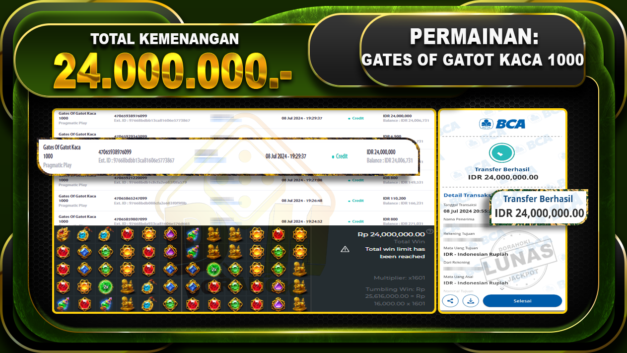 GATES OF GATOT KACA 1000 Rp.24.000.000