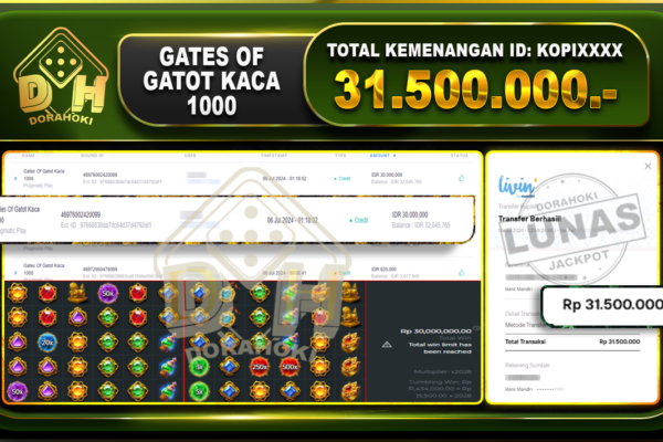 GATES OF GATOT KACA 1000 Rp.31.500.000