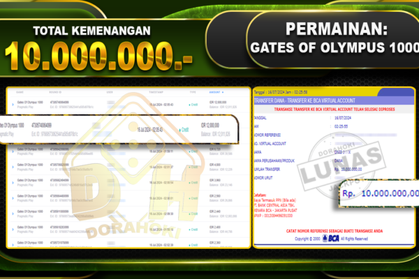 GATES OF OLYMPUS 1000 Rp.10.000.000