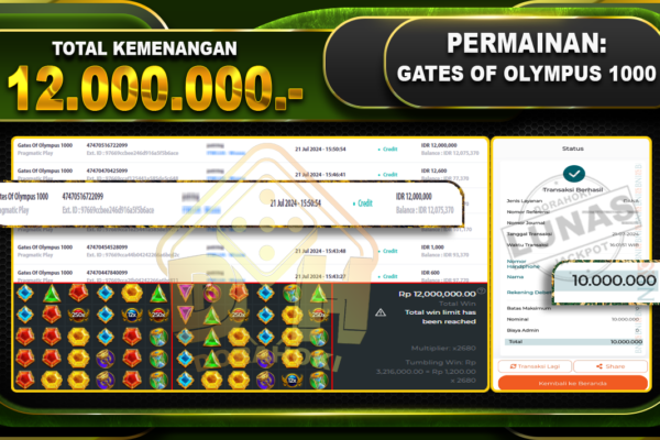 GATES OF OLYMPUS 1000 Rp.12.000.000