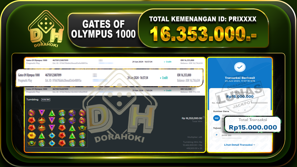 GATES OF OLYMPUS 1000 Rp.16.353.000