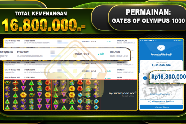 GATES OF OLYMPUS 1000 Rp.16.800.000