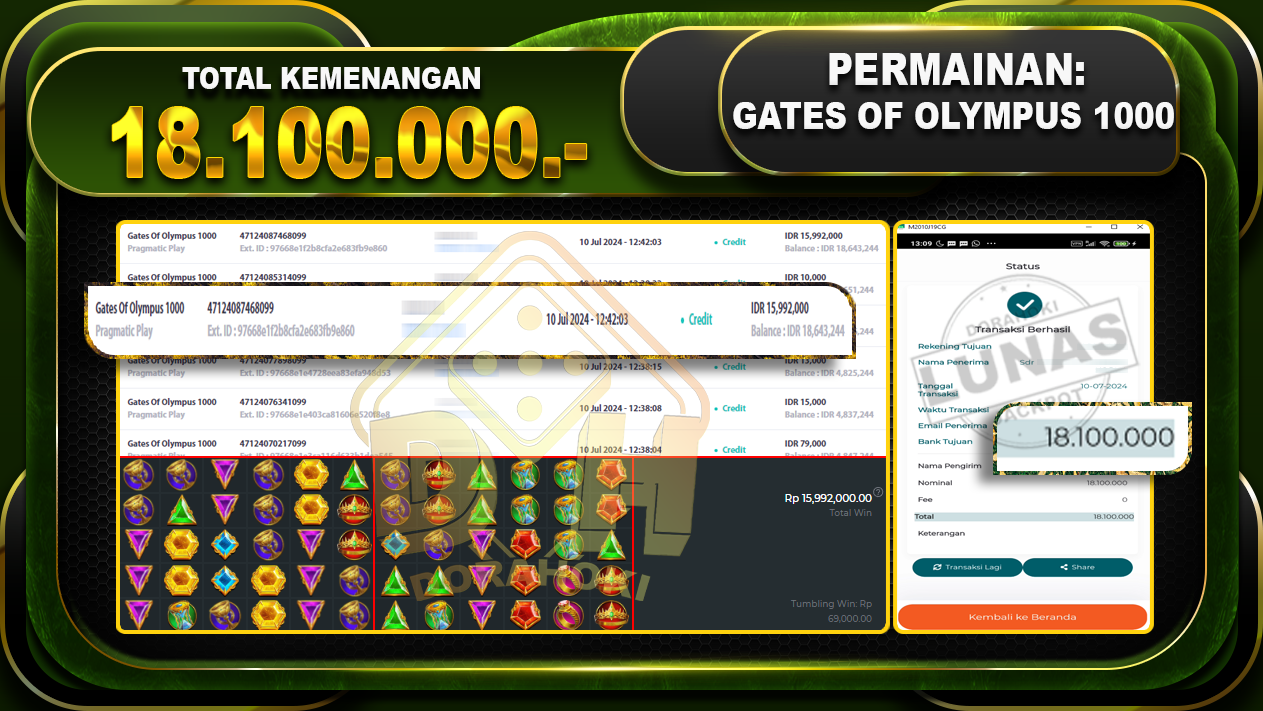 GATES OF OLYMPUS 1000 Rp.18.100.000