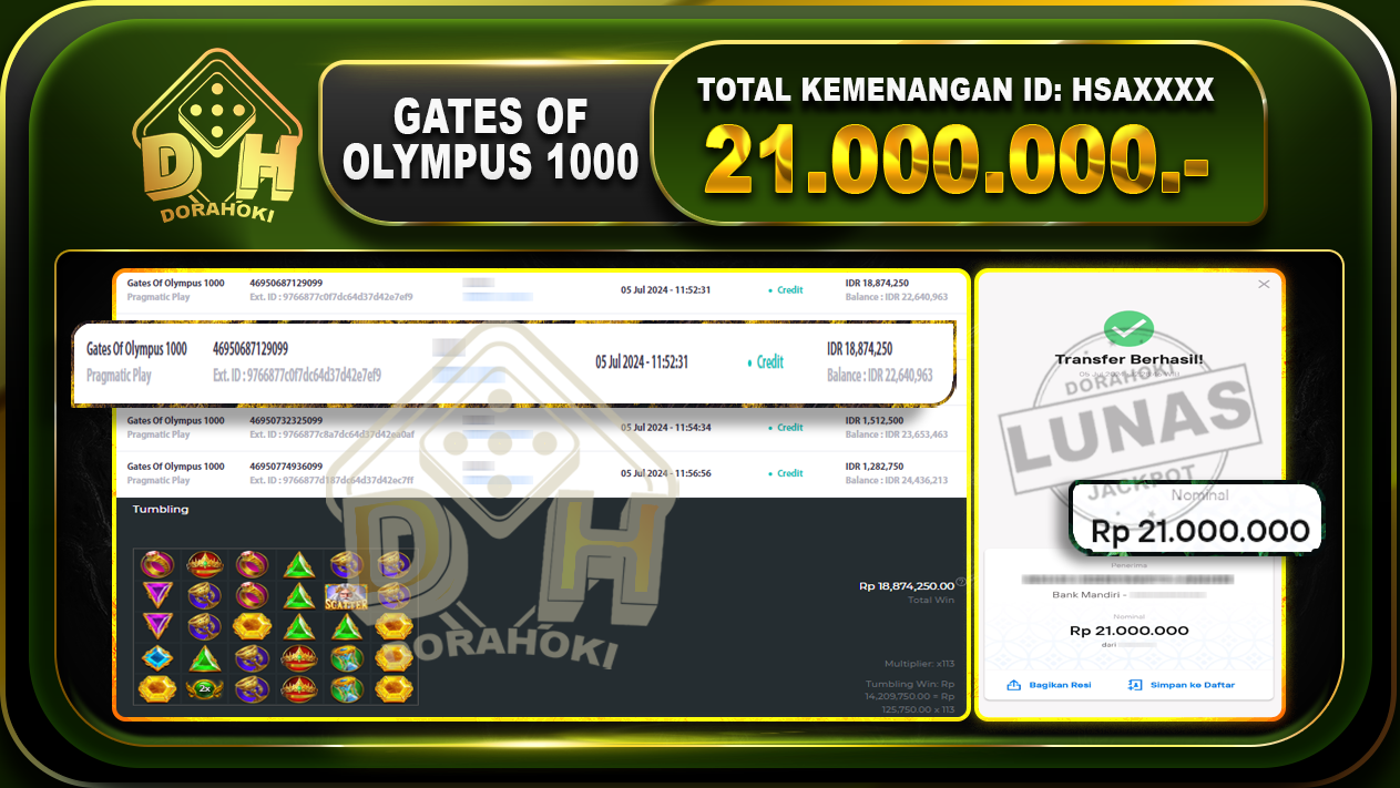 GATES OF OLYMPUS 1000 Rp.21.000.000