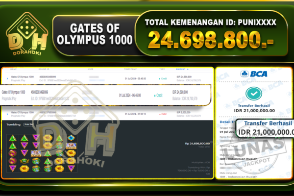 GATES OF OLYMPUS 1000 Rp.24.698.800