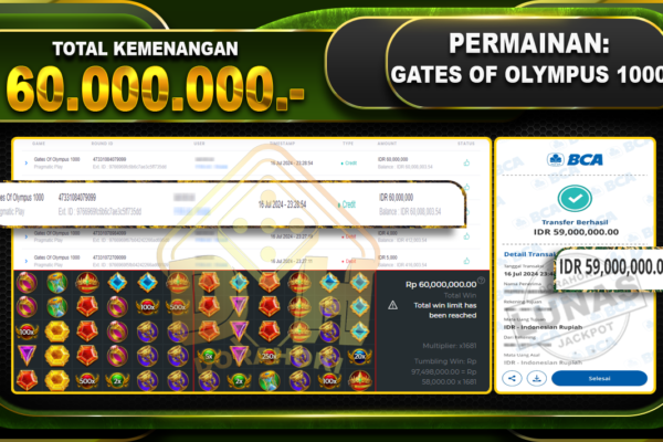 GATES OF OLYMPUS 1000 Rp.60.000.000