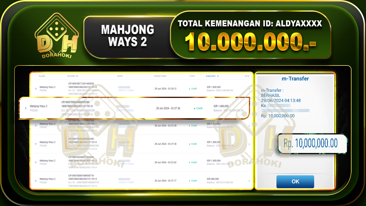 MAHJONG WAYS 2 Rp.10.000.000