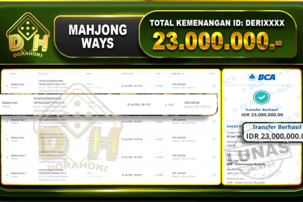 MAHJONG WAYS Rp.23.000.000