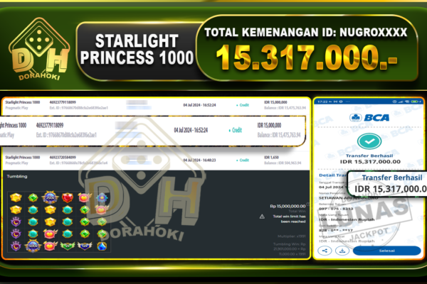 STARLIGHT PRINCESS 1000 Rp.15.317.000